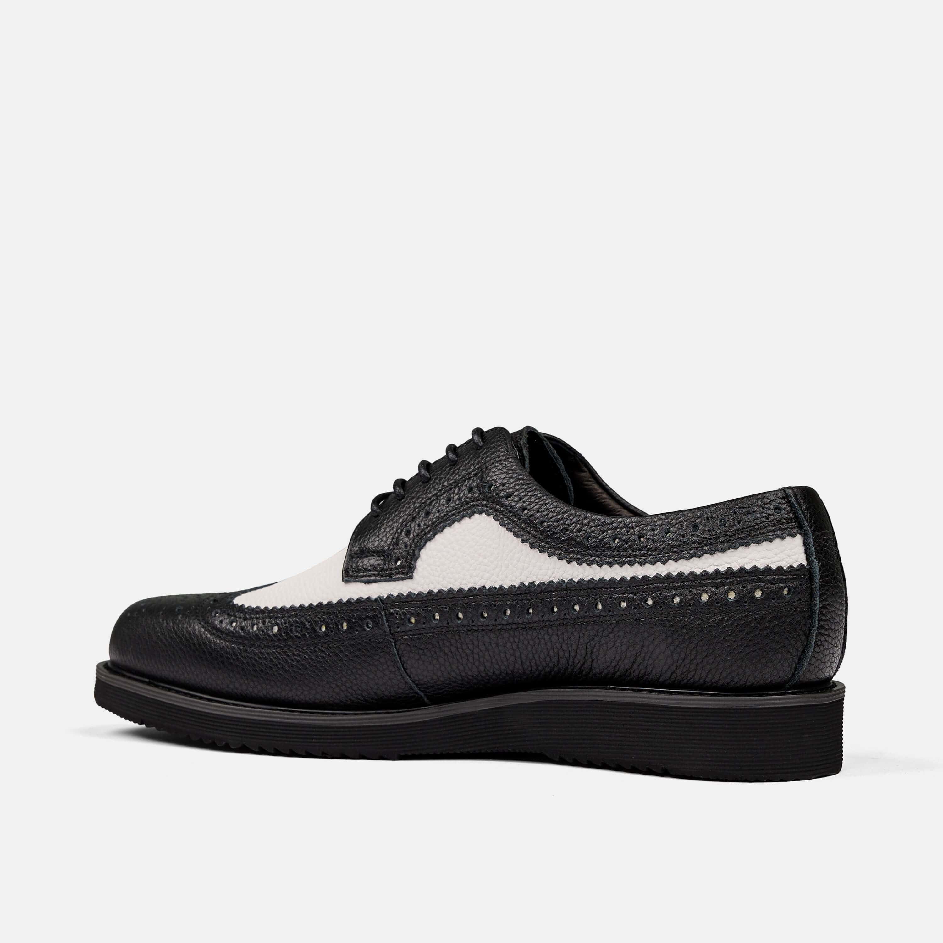 Alexander Black/White Leather Longwing Sneakers - Image 4