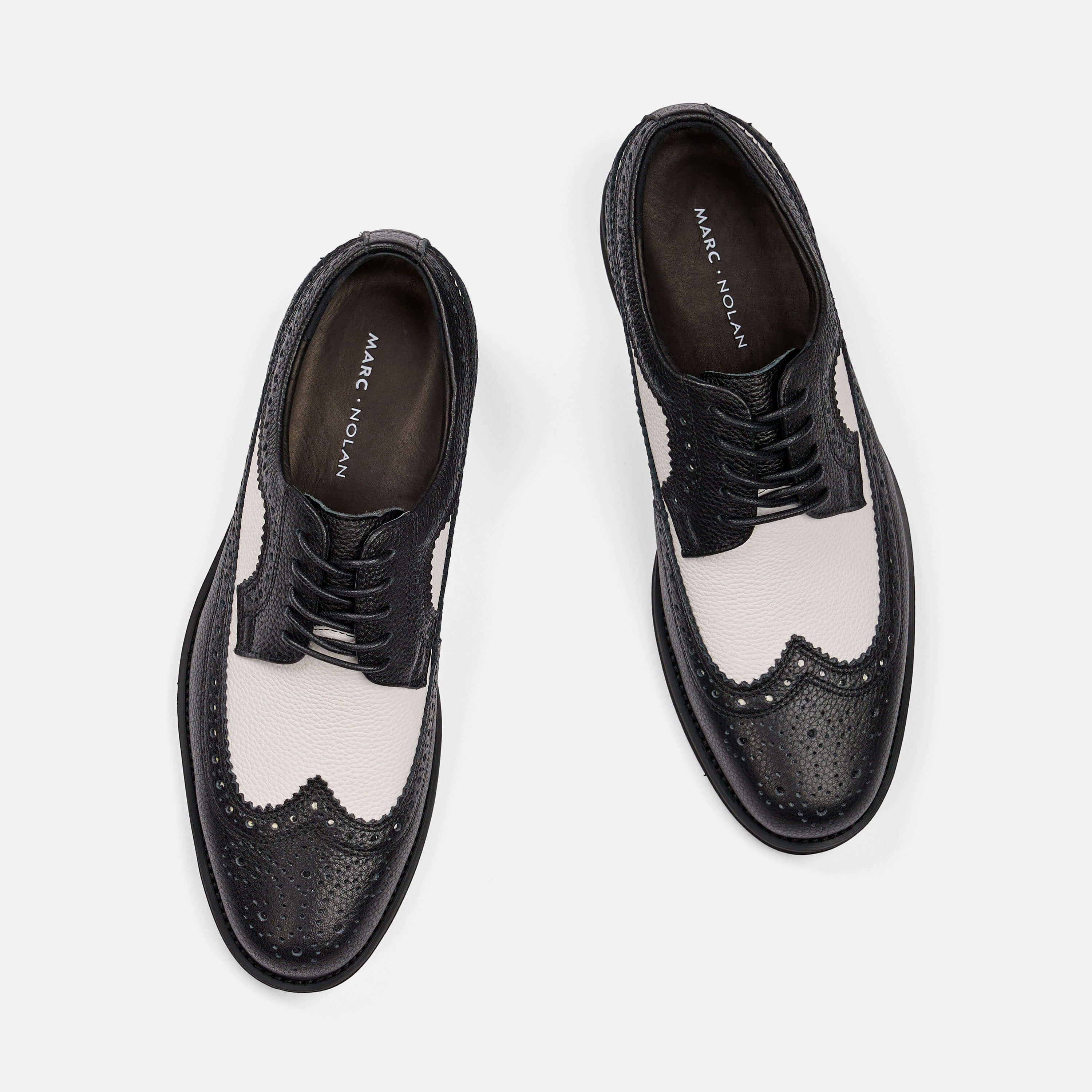 Alexander Black/White Leather Longwing Sneakers - Image 5