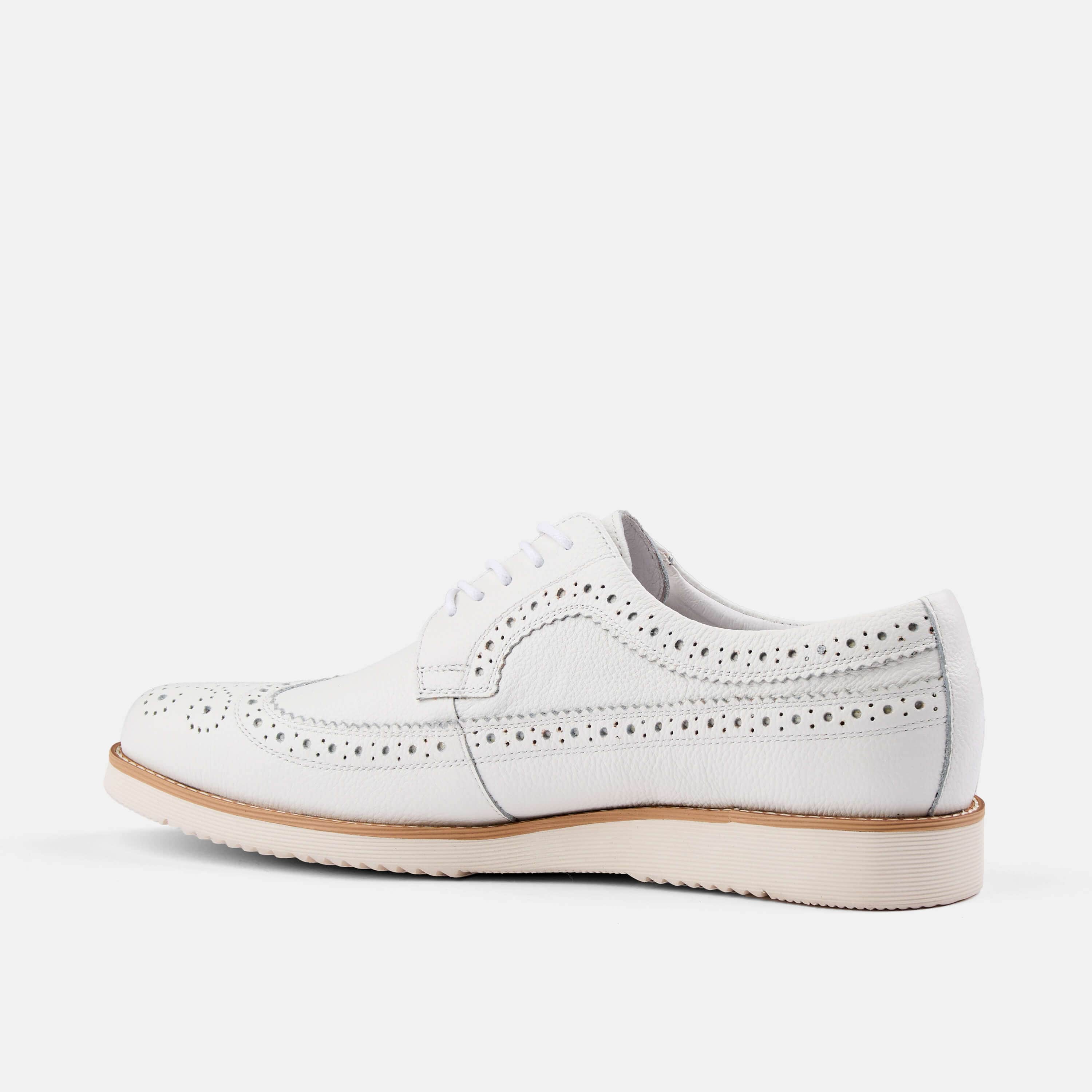Alexander White/Tan Leather Longwing Sneakers - Image 4