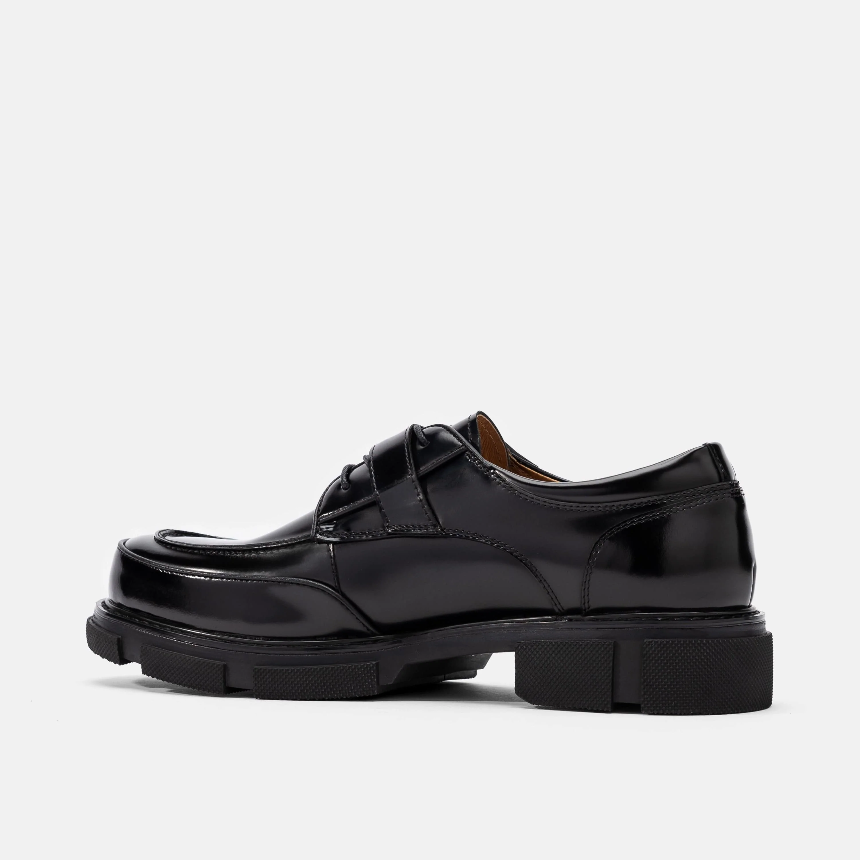 Atlas Black Leather Derbys - Image 4