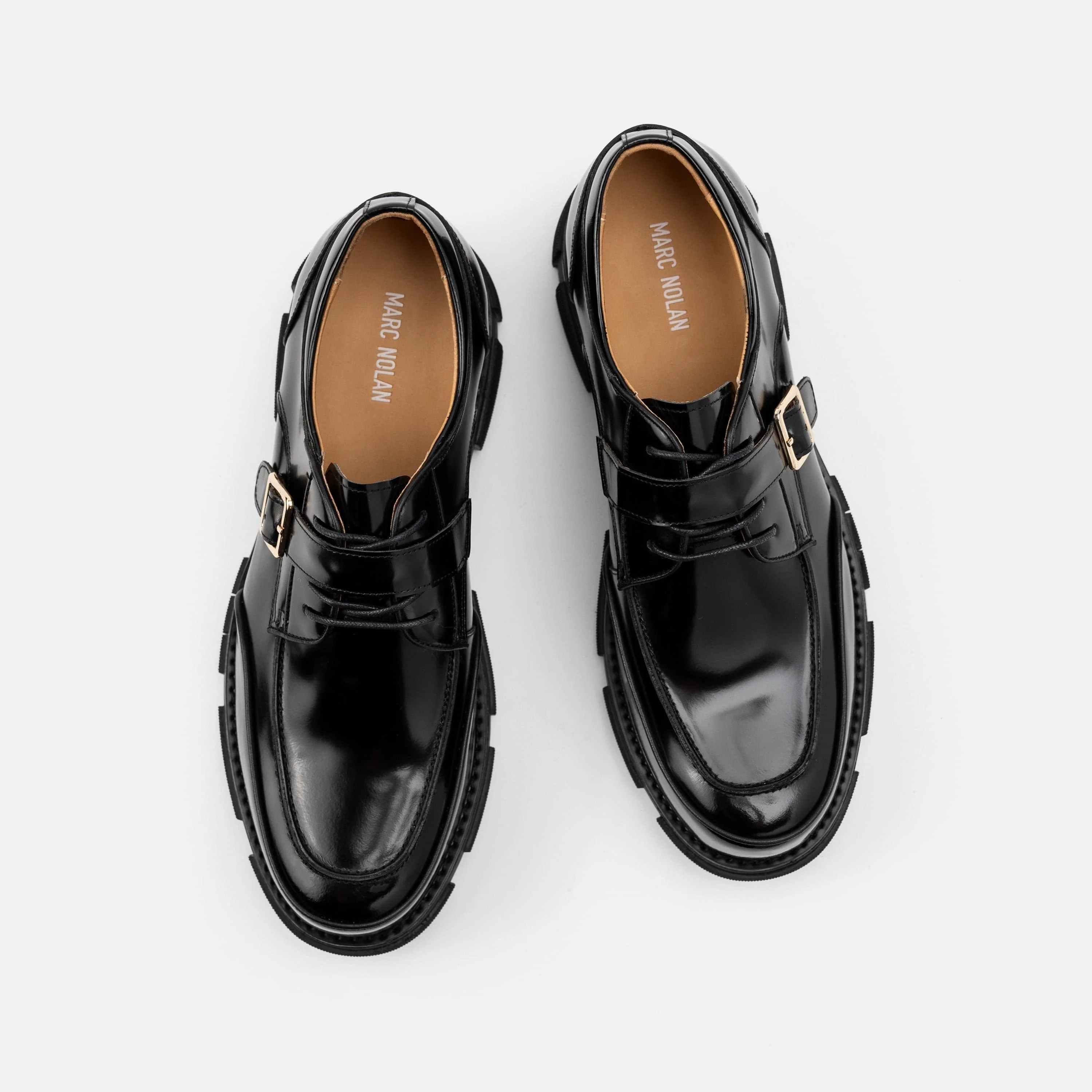 Atlas Black Leather Derbys - Image 5