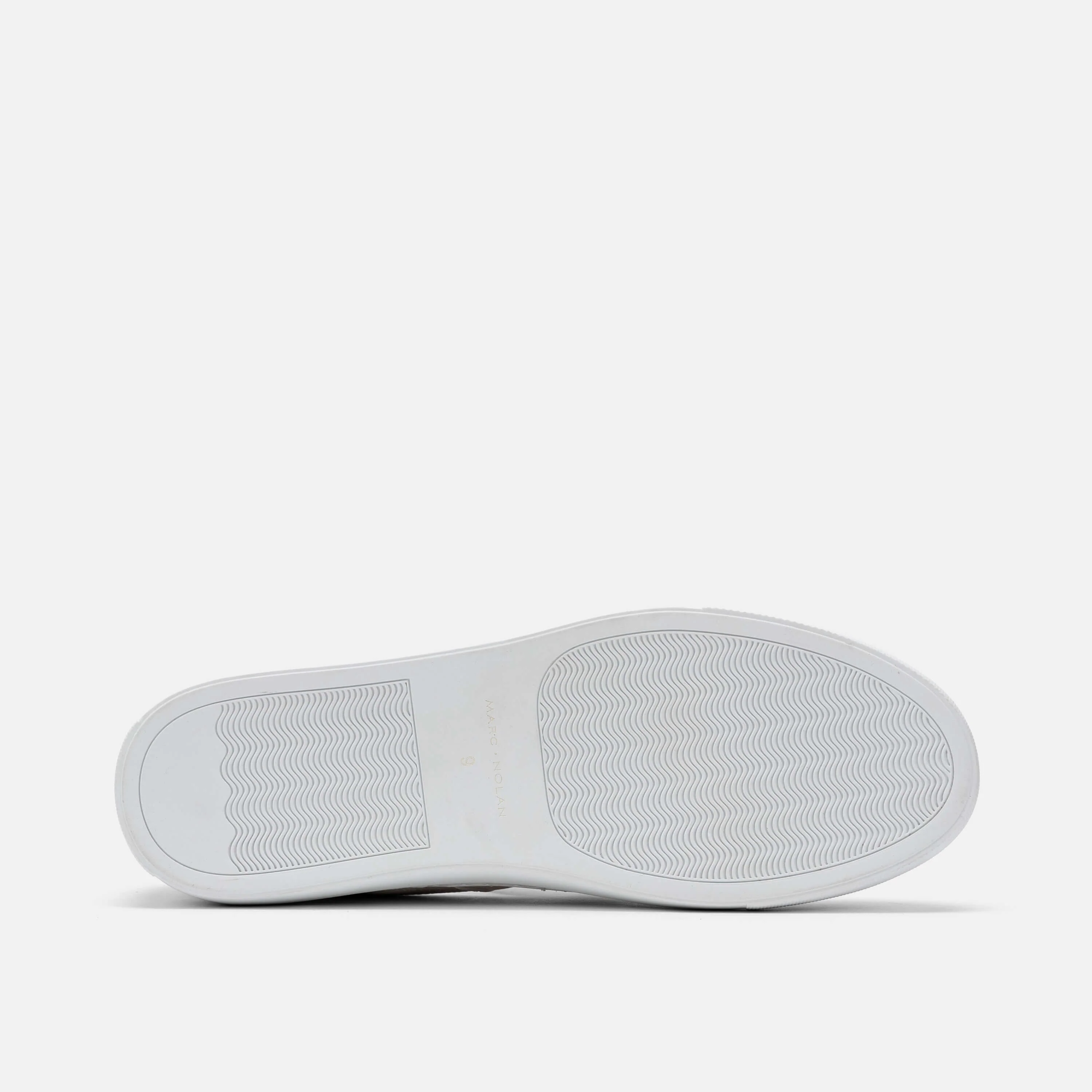 Boardwalk White Leather Horse-Bit Sneakers - Image 6