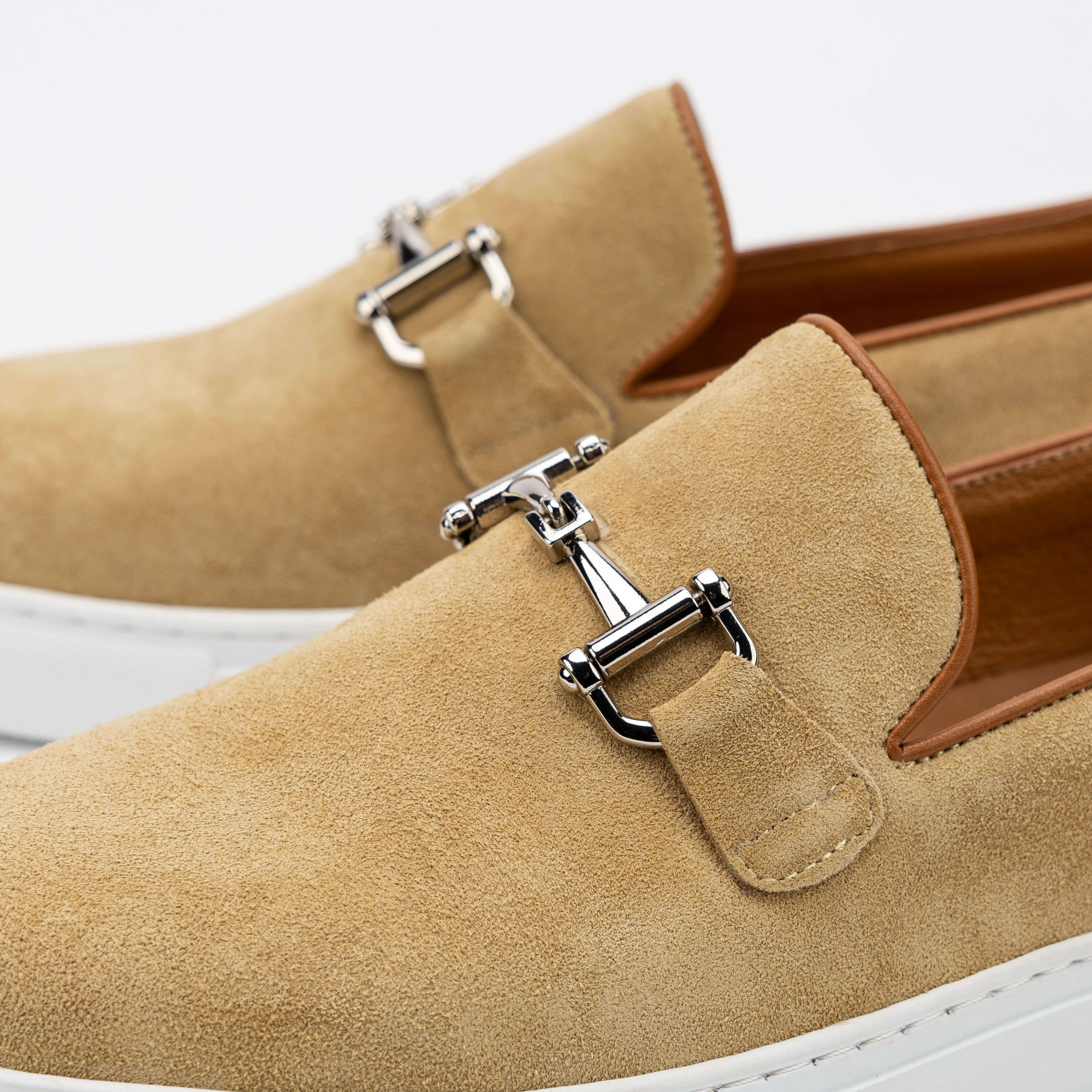 Boardwalk Sahara Suede Horse-Bit Sneakers - Image 3