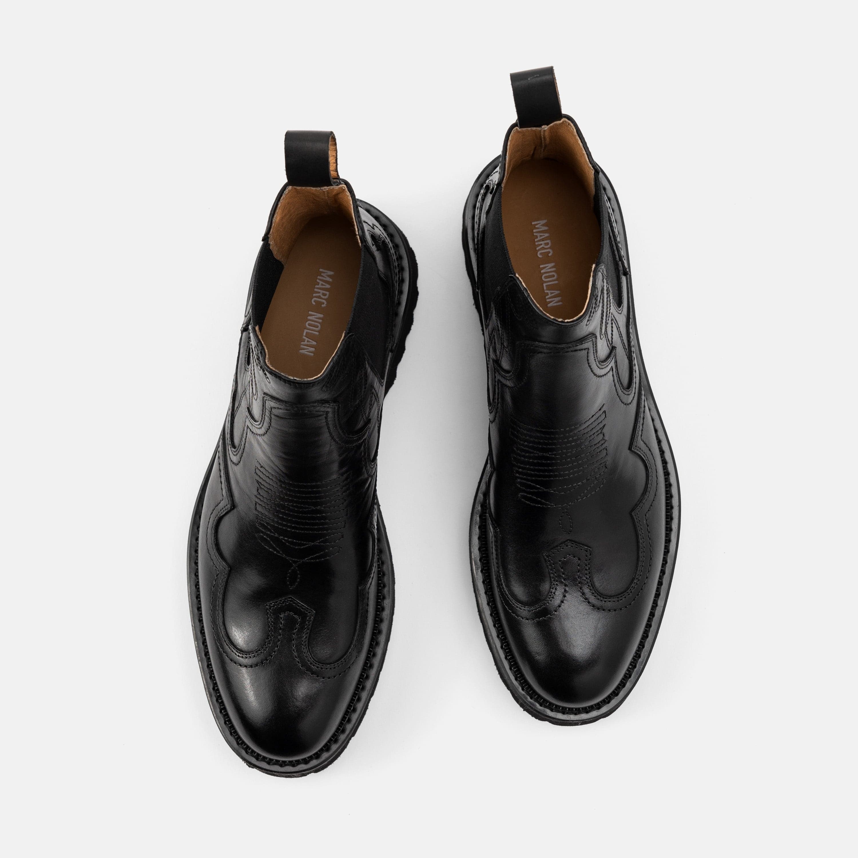 Dax Midnight Black Leather Chelsea Boots - Image 5