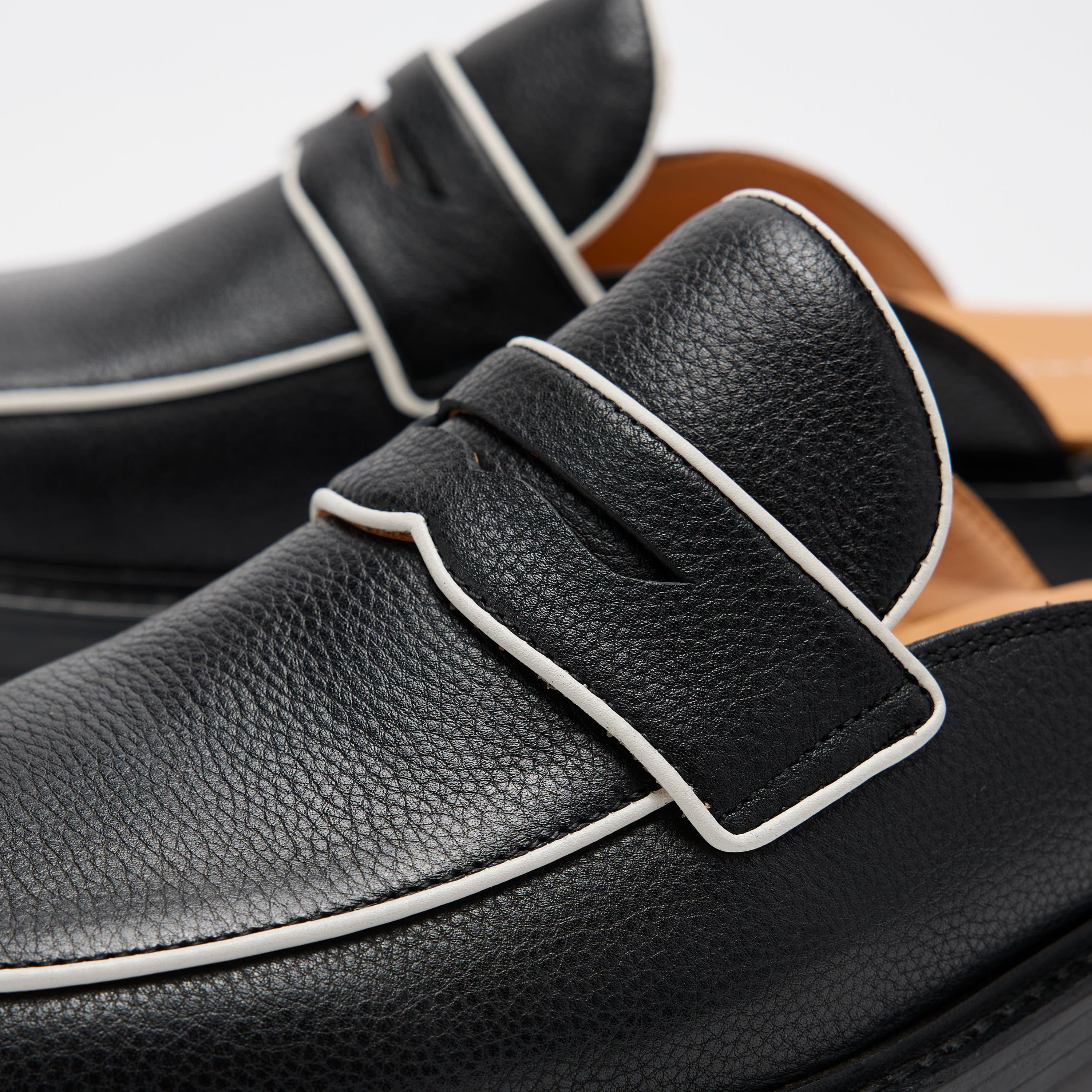 Del Mar Black Loafer Mules - Image 3