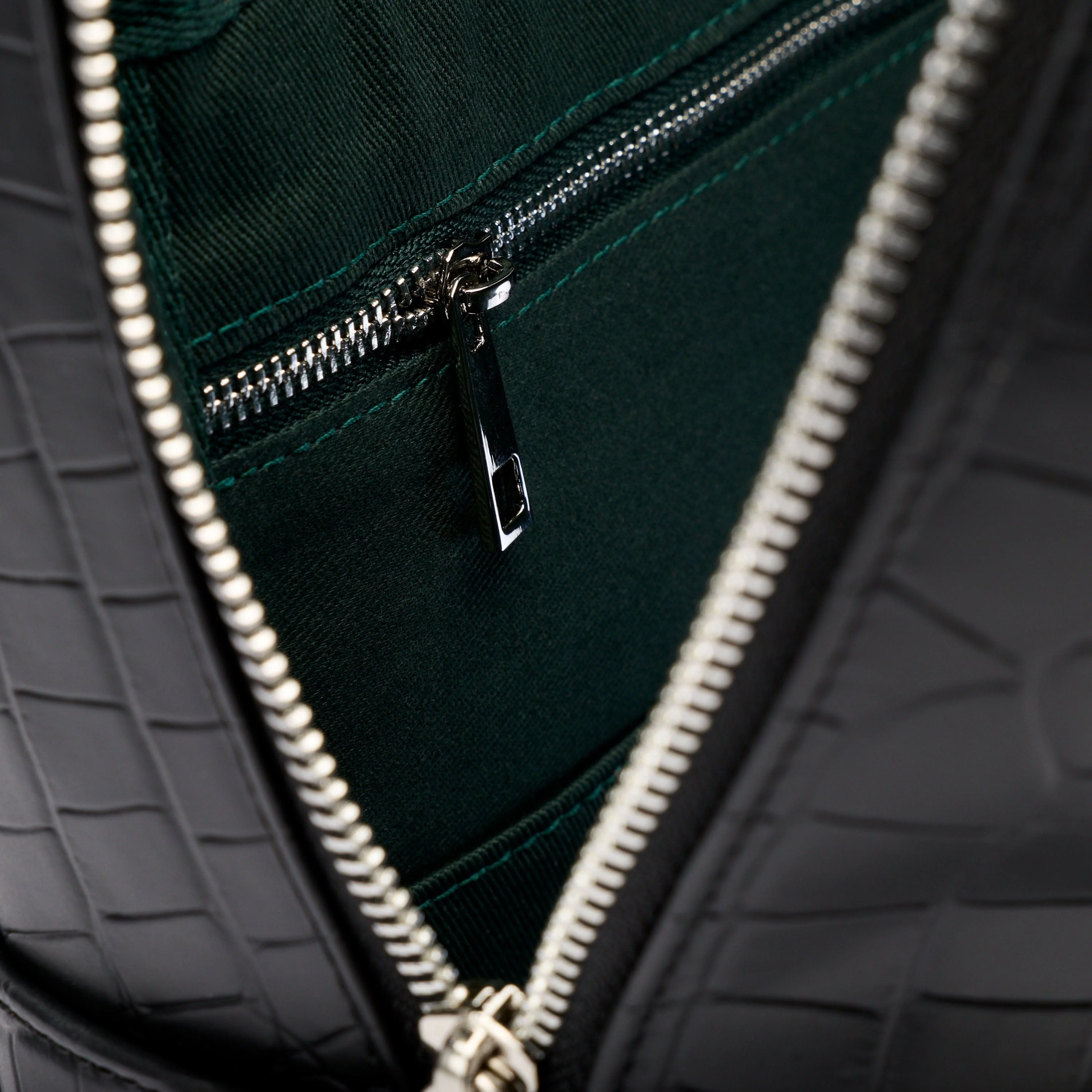 Fulton Black Crocskin Leather Backpack - Image 4