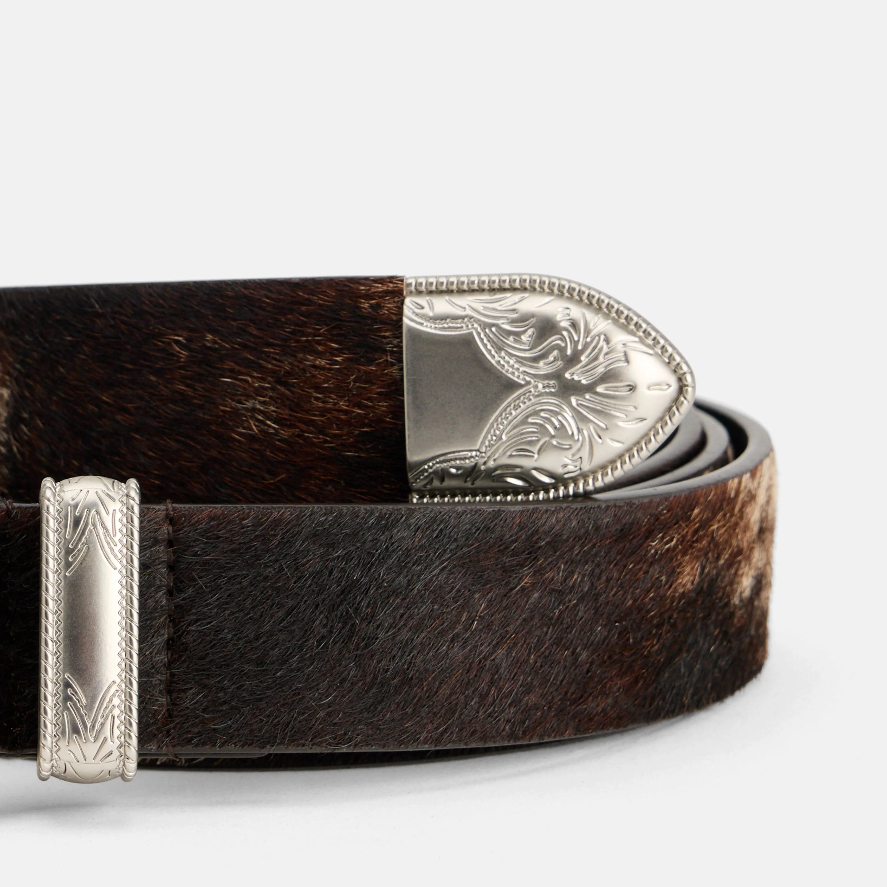 Marc Nolan Western Leather Belt - Dark Horse - Image 4