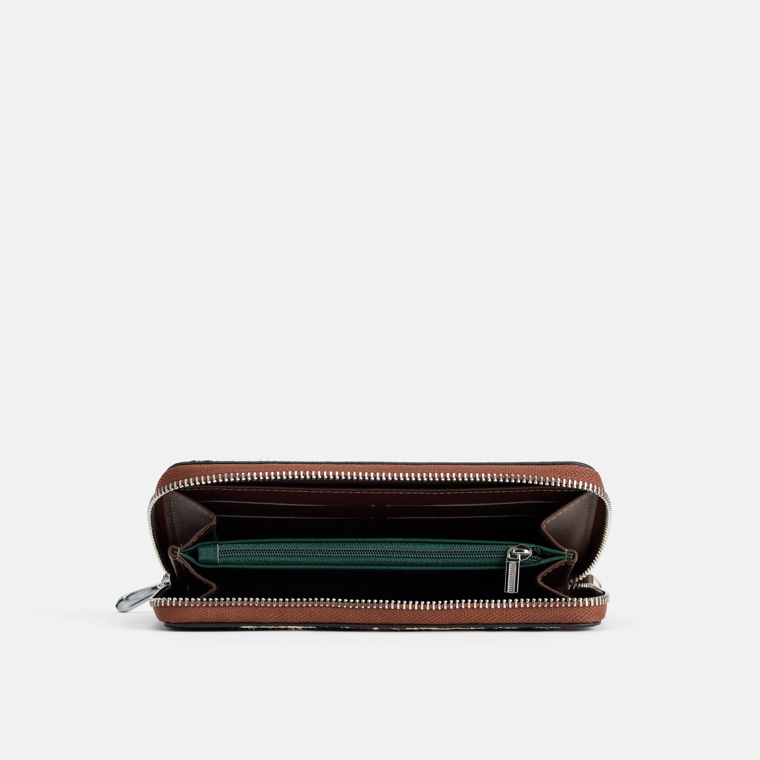 Marc Nolan Leather Zipper Wallet - Dark Horse - Image 3