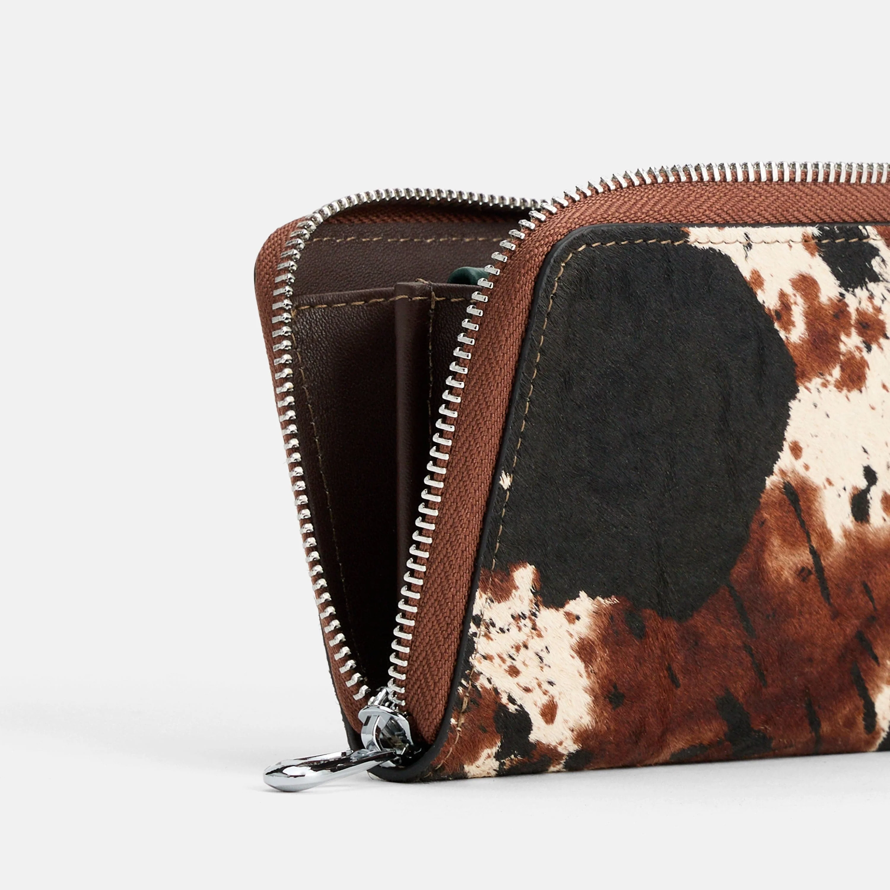 Marc Nolan Leather Zipper Wallet - Dark Horse - Image 5