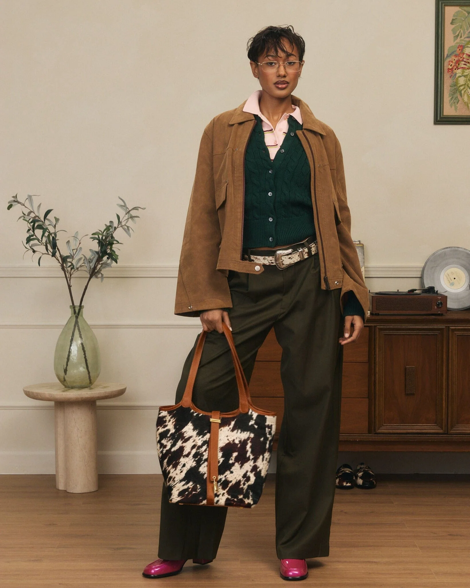 Mila Dark Horse Pony Hair Tote Bag - Image 3