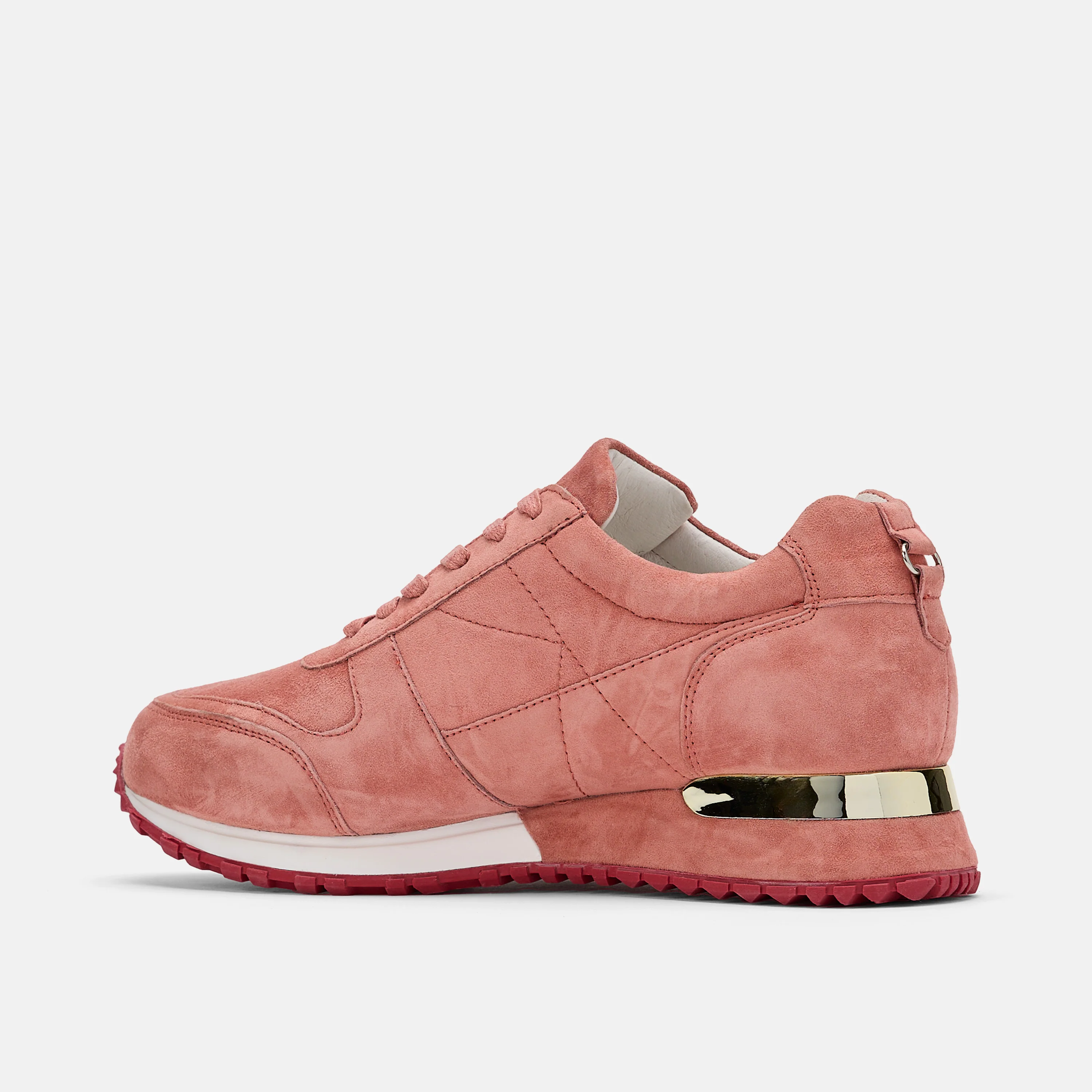 Ms. Ash Coral Pink Suede Trainers - Image 4