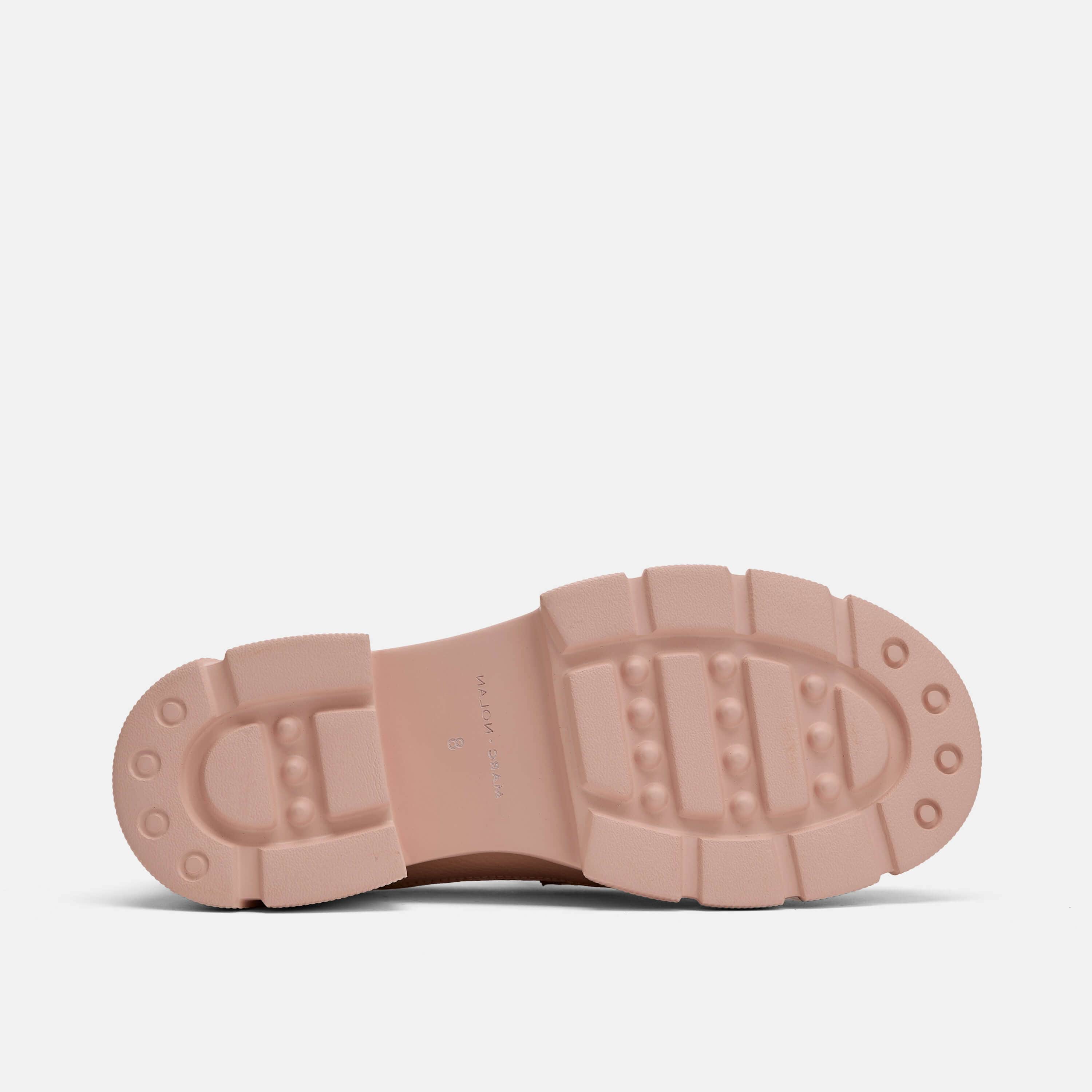 Ms. Calum Blush Leather Penny Loafers - Image 6