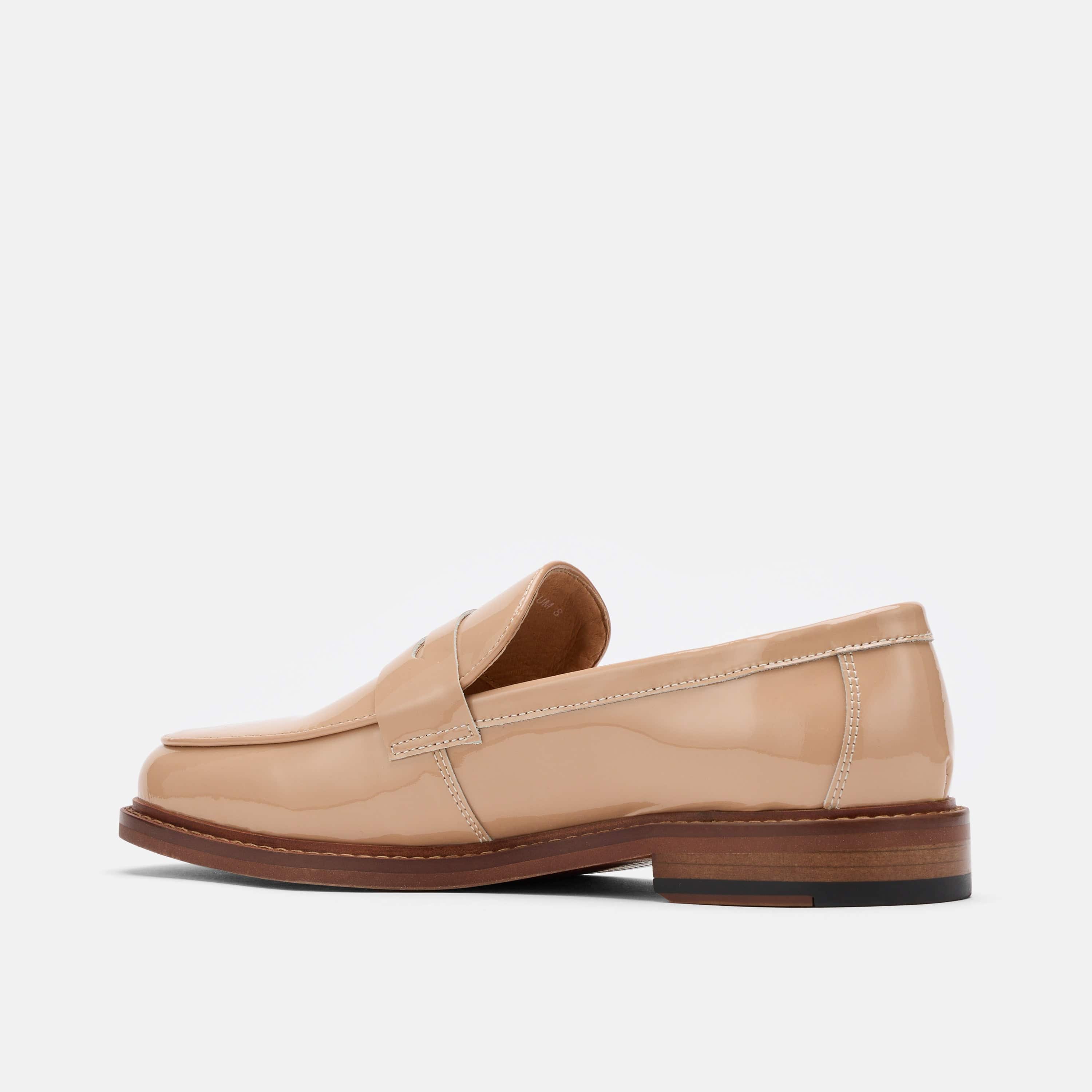 Ms. Calum Cream Leather Penny Loafers - Image 4
