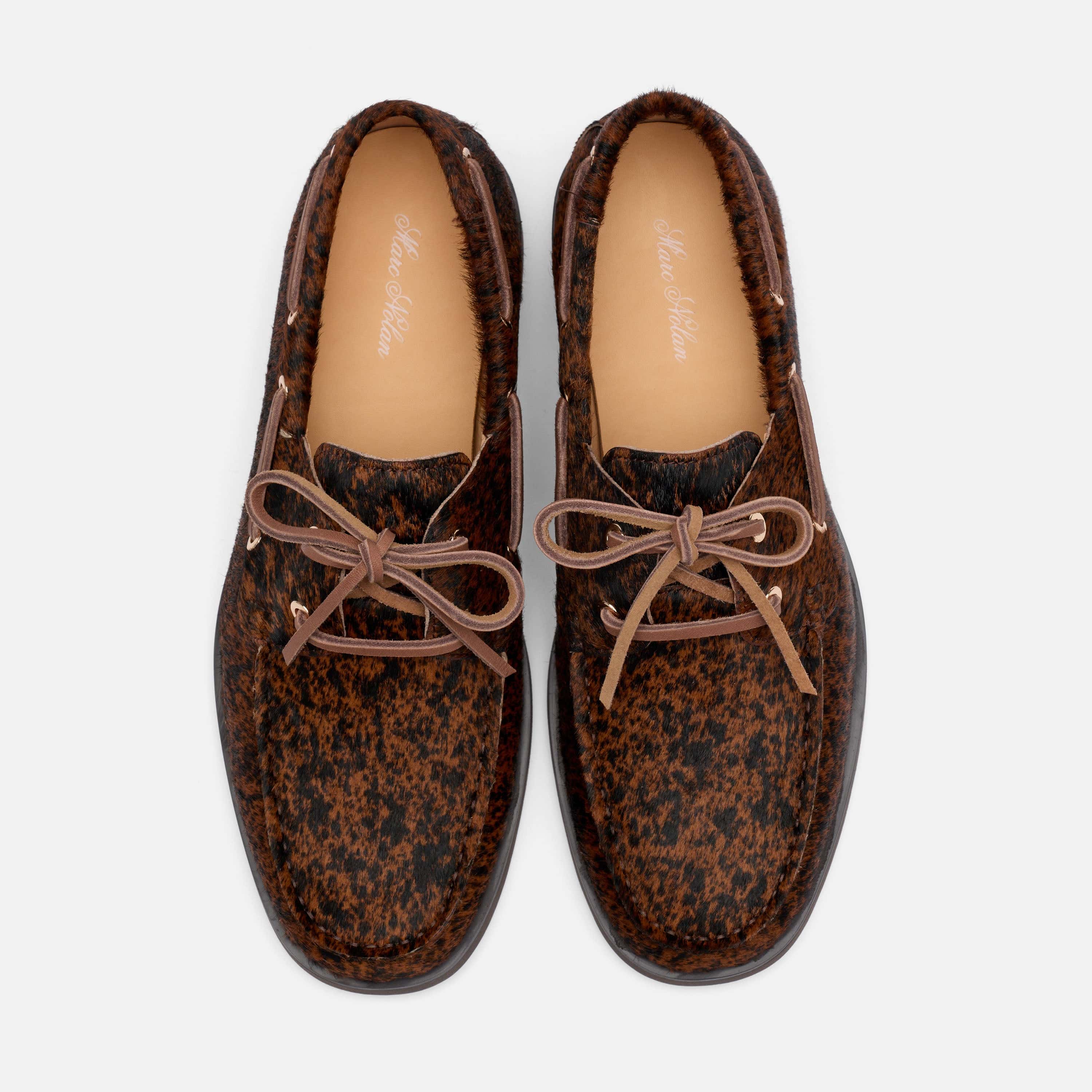 Ms. Capri Brown Cowhide Boat Shoes - Image 5