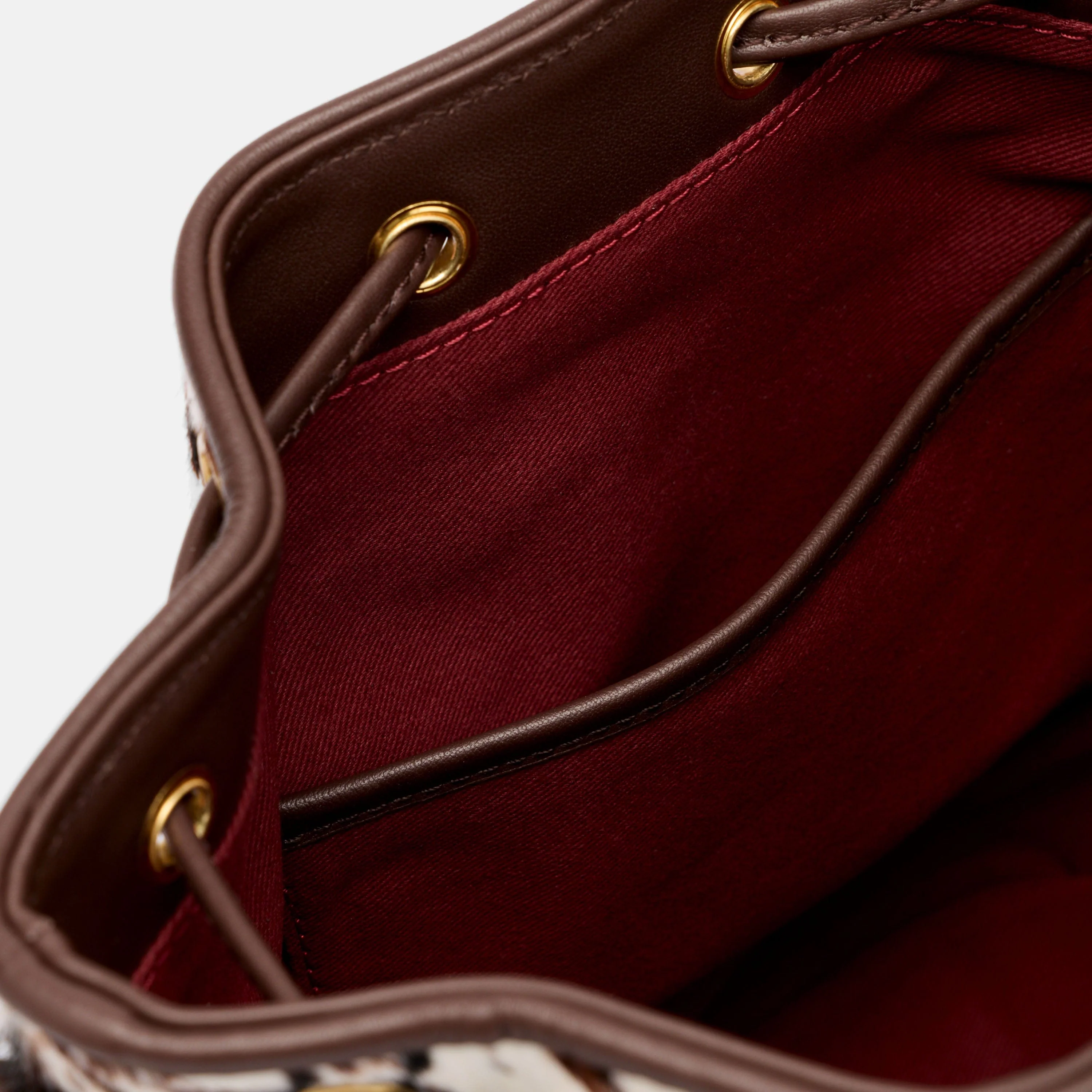 Nora Dark Horse Pony Hair Bucket Bag - Image 6