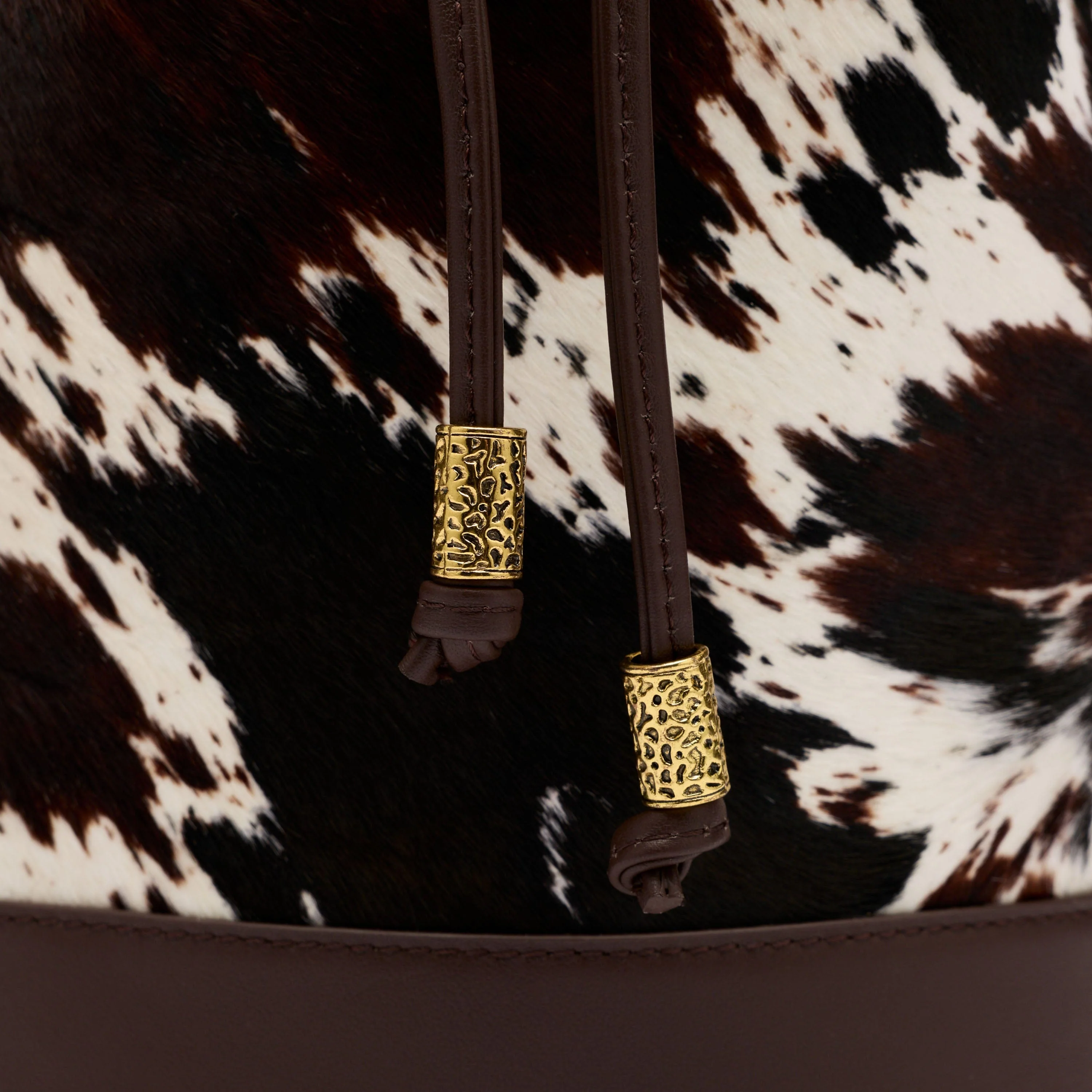 Nora Dark Horse Pony Hair Bucket Bag - Image 7