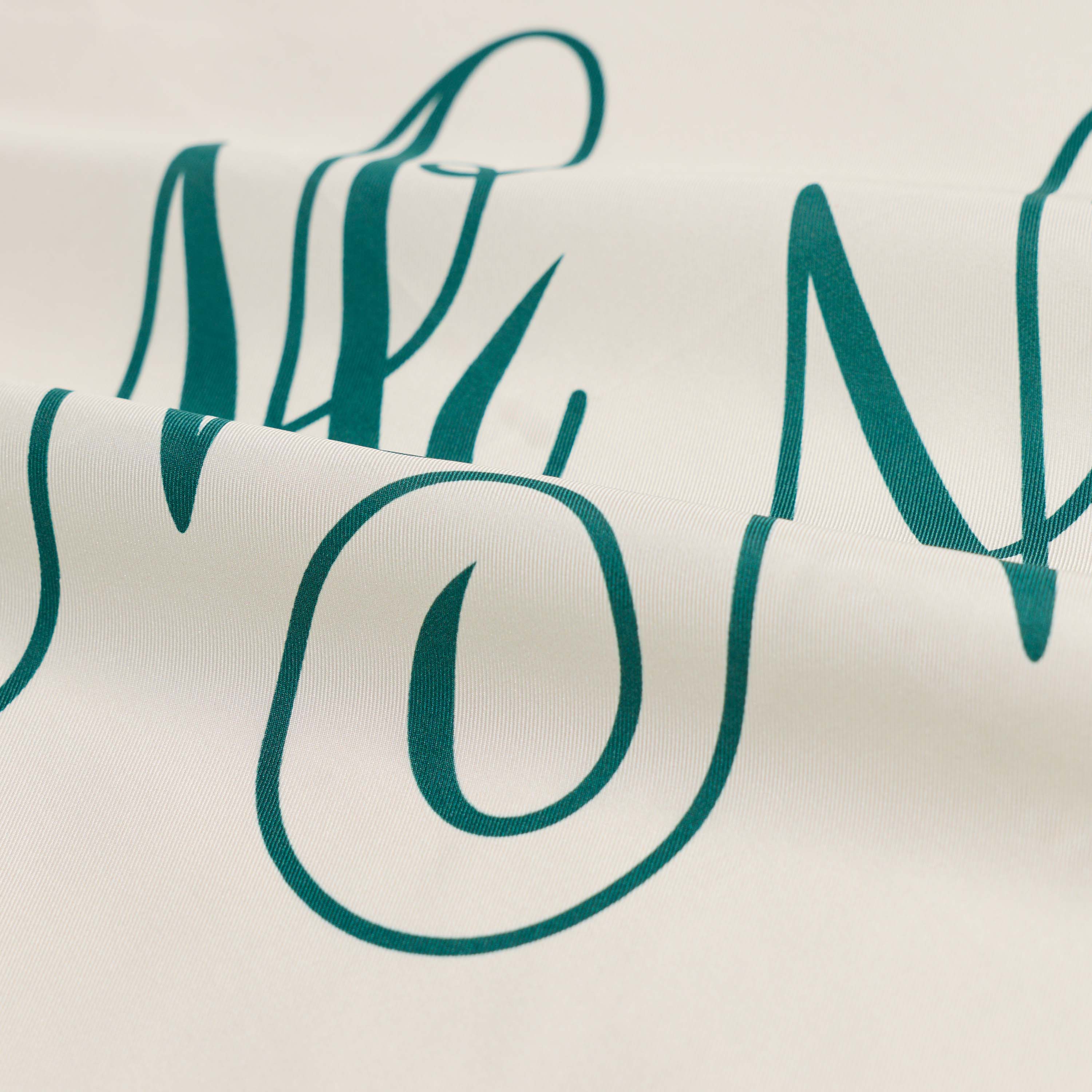 Marc Nolan Silk Scarf - Cream - Image 3