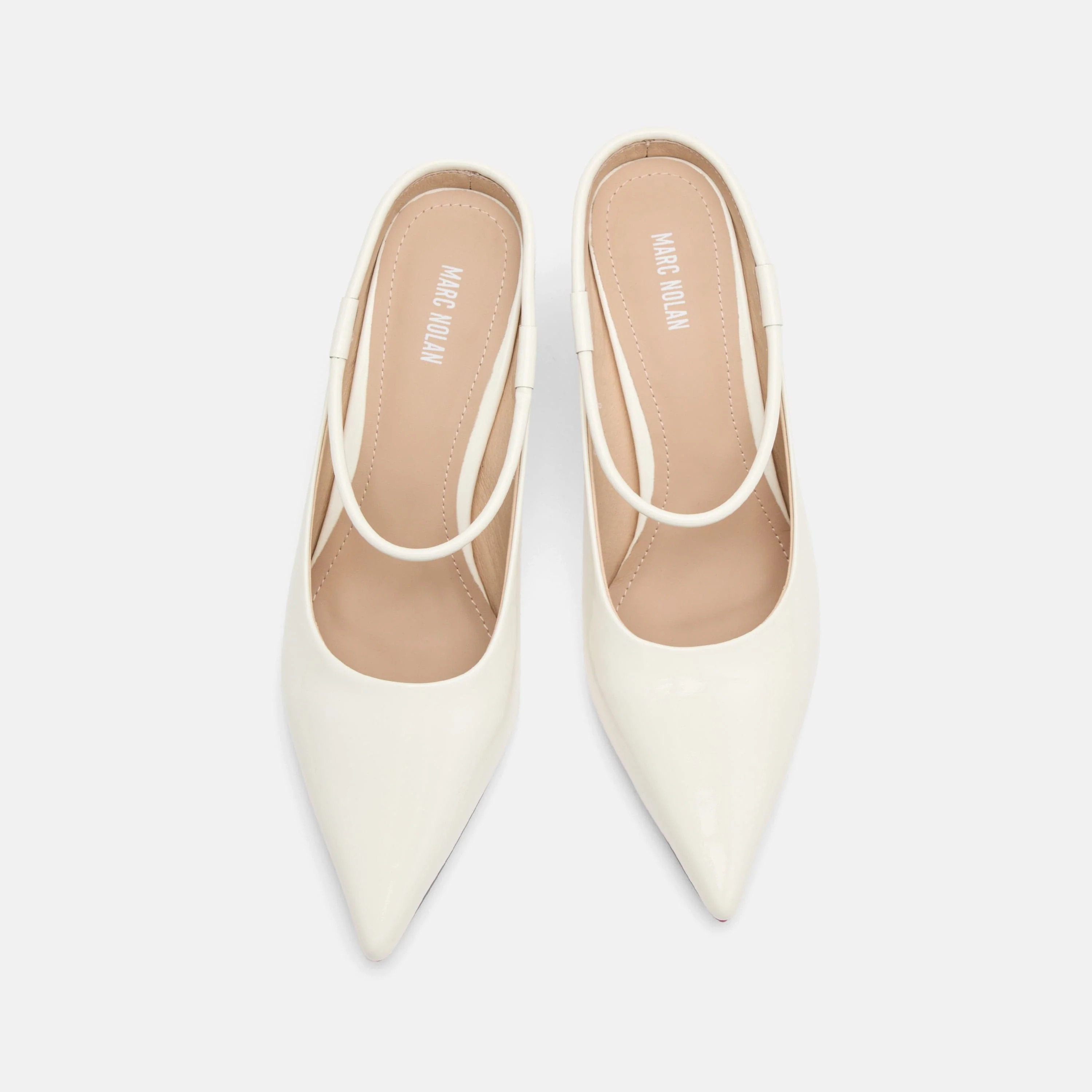 Sophia Cream/Magenta Leather Strap Pumps - Image 5